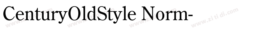 CenturyOldStyle Norm字体转换